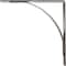 Ekena Millwork Morris Steel Bracket, Hammered Silver 3"W x 18"D x 18"H BKTM03X18X18MOHSV - alternate 4